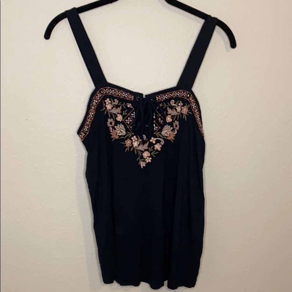 Boho Embroidered Tank Top